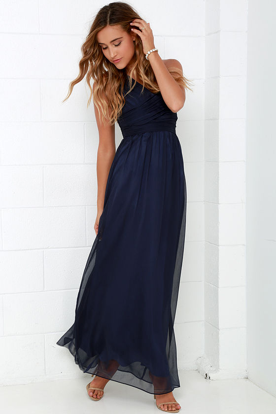 Blue Chiffon Dress